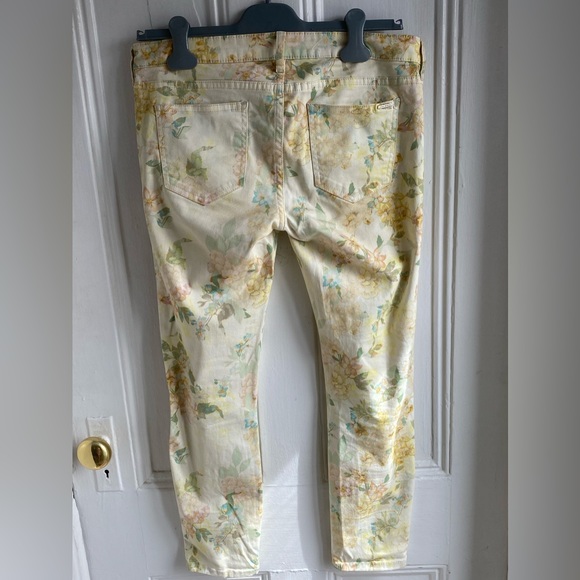 Zara Woman Slim Fit Floral Jeans Size US 6 Eur 38 - Picture 5 of 10